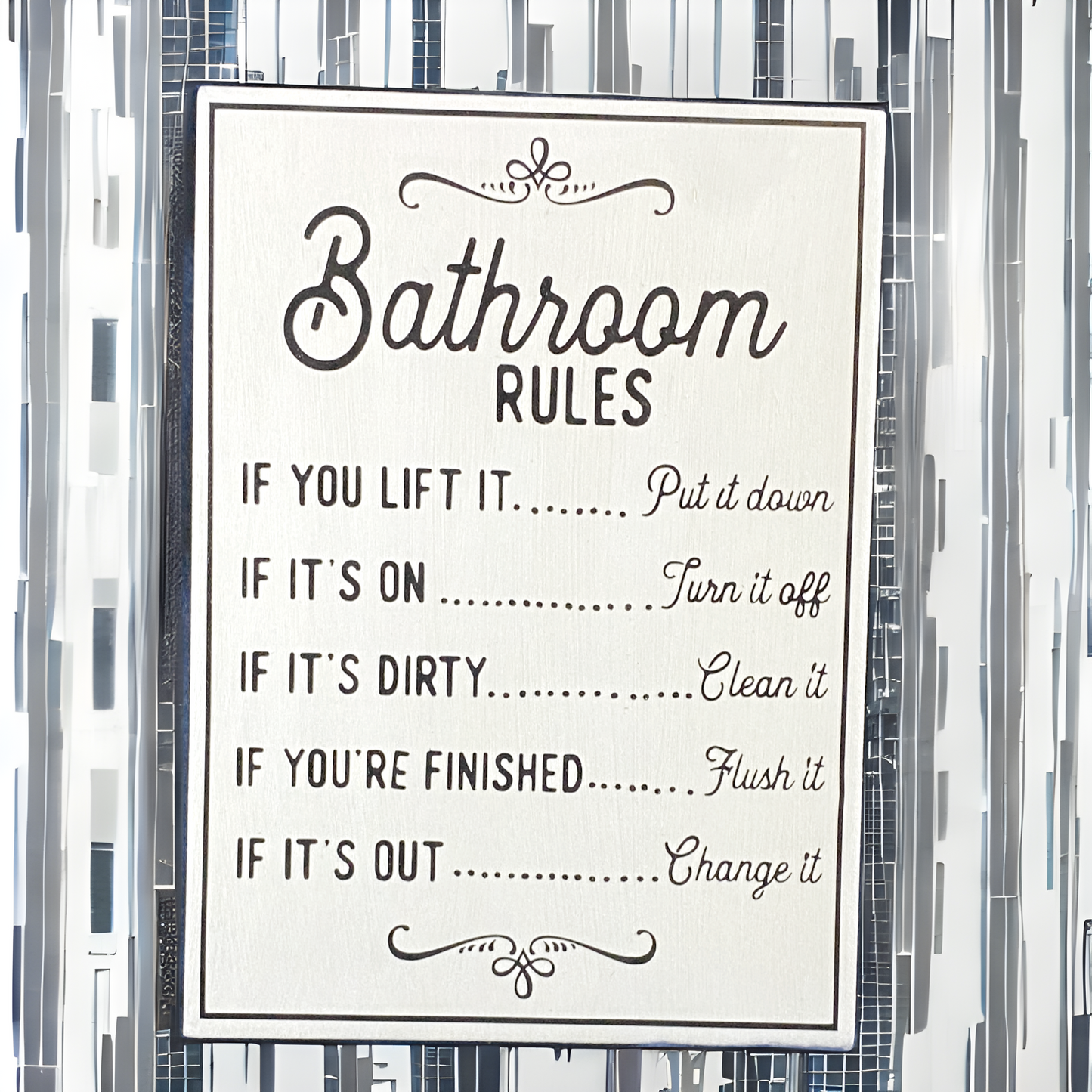 Bathroom Rules