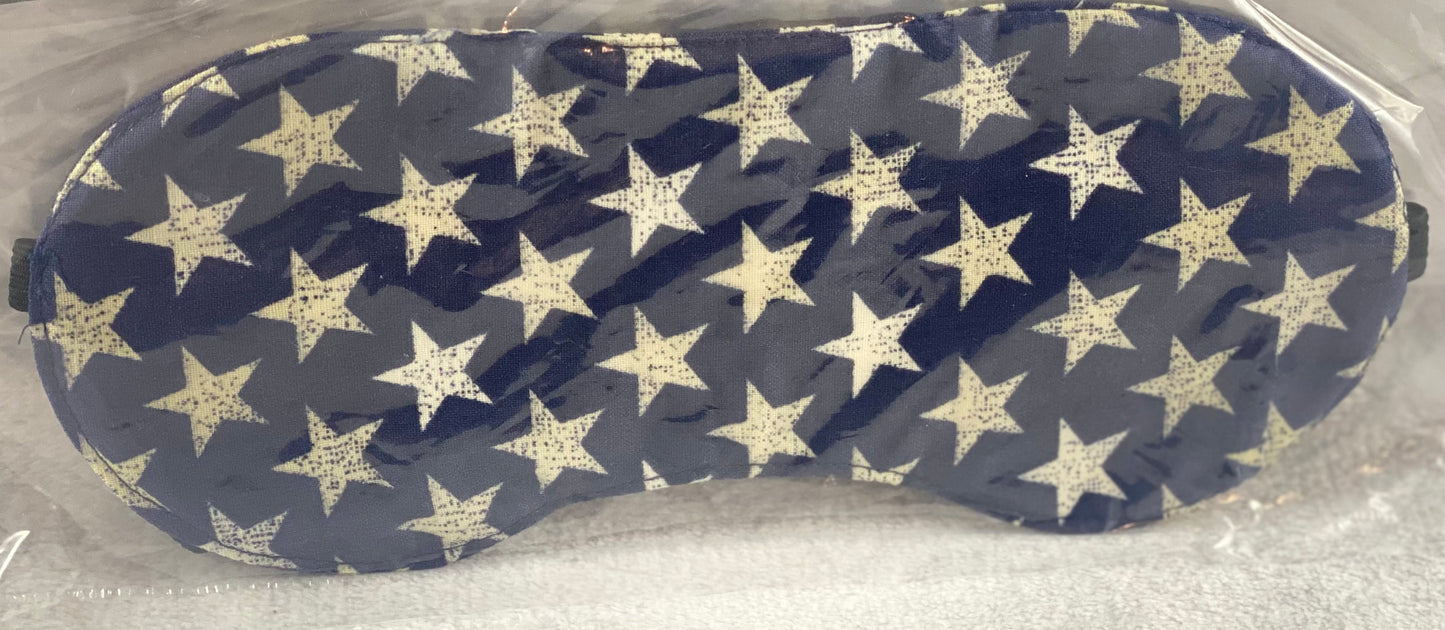 Sleep Mask - Blue w/ White Stars