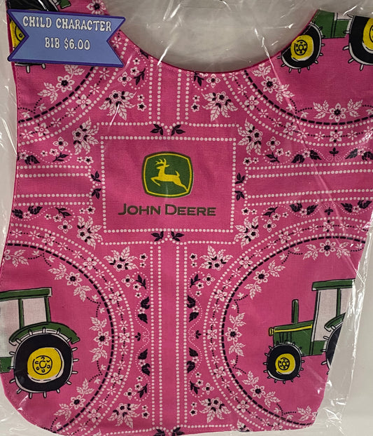 Bib - Pink John Deere