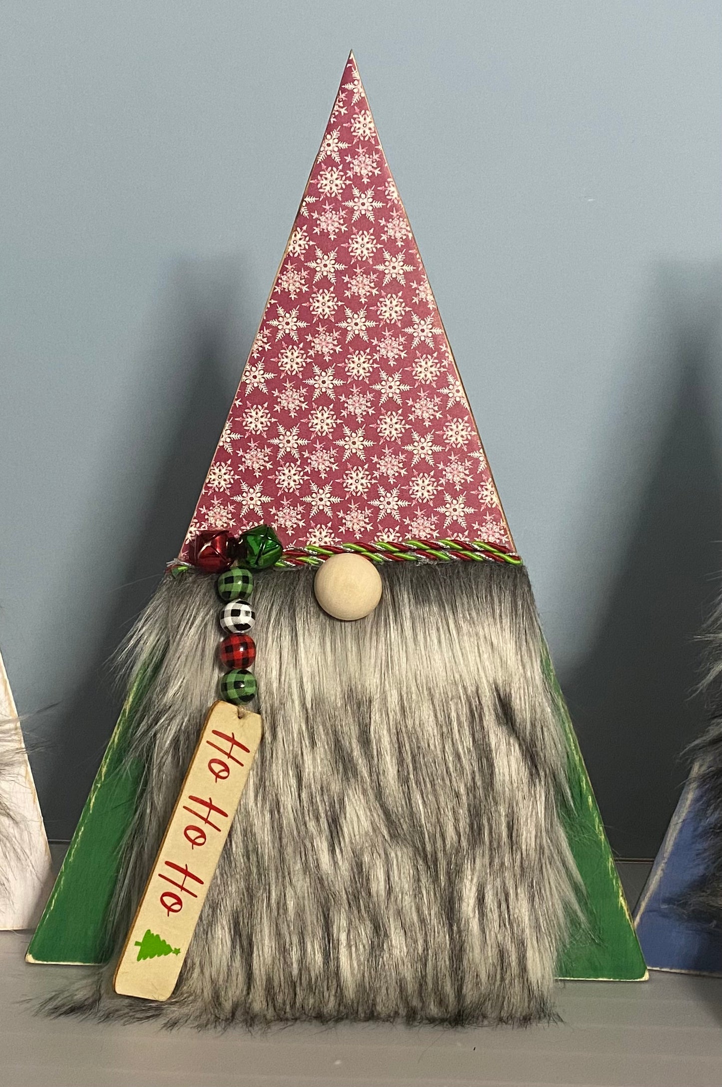 Ho Ho Ho Red and Green Christmas Gnome